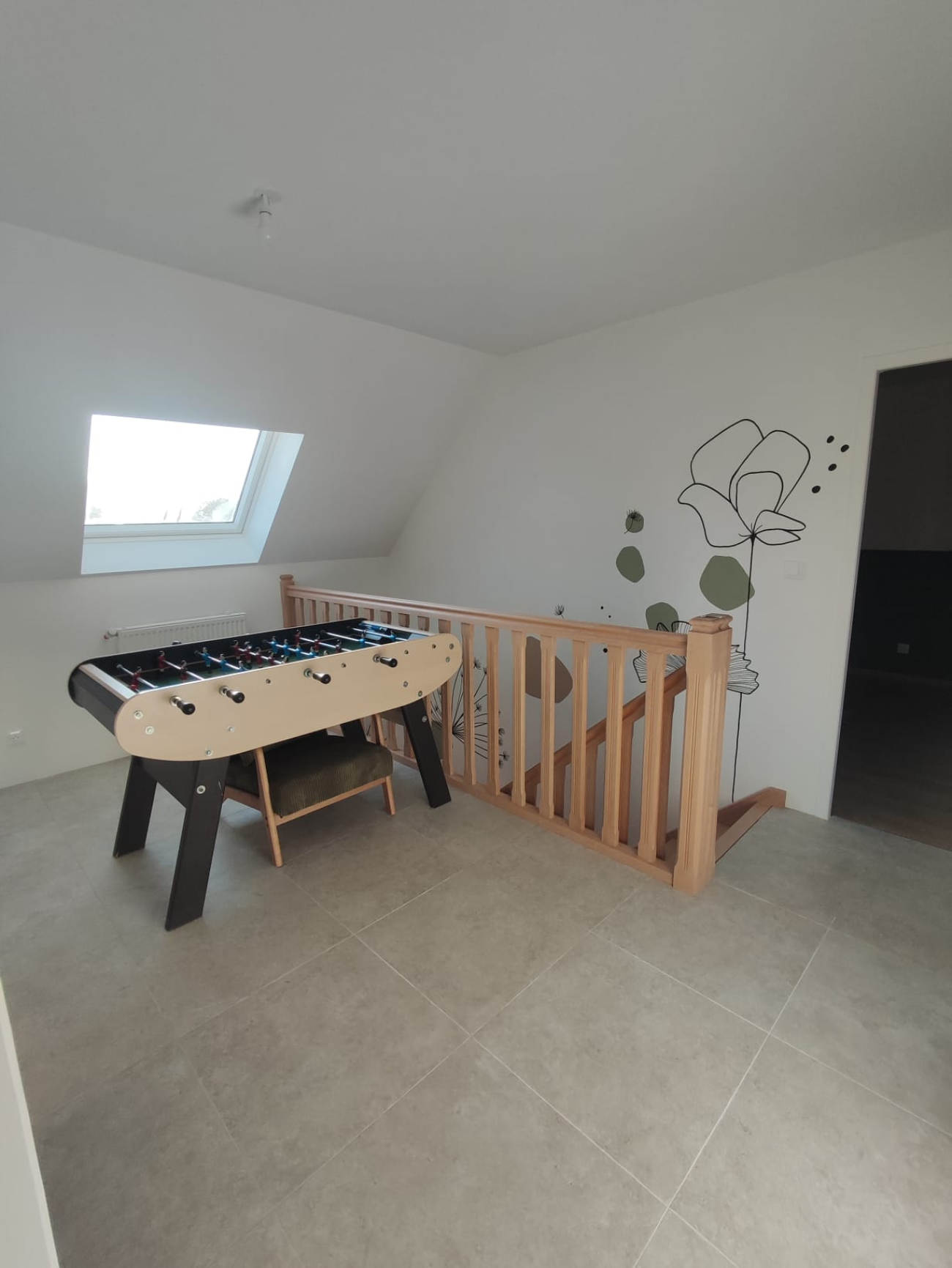 Mezzanine avec baby-foot